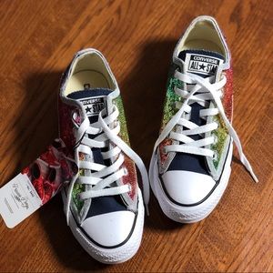 rainbow sequin converse